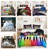3D Keyboard Series Bedding Set Music Down Duvet Cover Pillowcase 2/3 Pieces AU180 * 210 Music Full Size Soft Home Textile