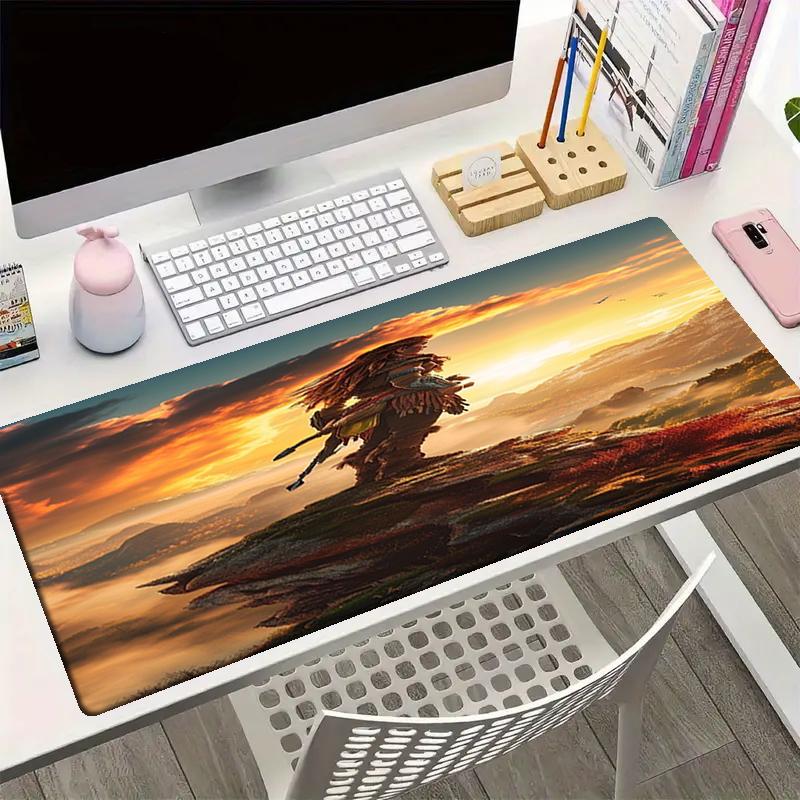 Horizon Theme Mouse Pad, Non Slip Rubber Base, Multifunctional Office & Home Decor, Perfect for Workspace Personalization.
