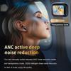 Active Noise Cancelling Earbuds ANC Smart Touch Screen Bluetooth 5.4 Ear Buds Earphones for iPhone Android True Wireless Earbuds for Sport Workout Gym
