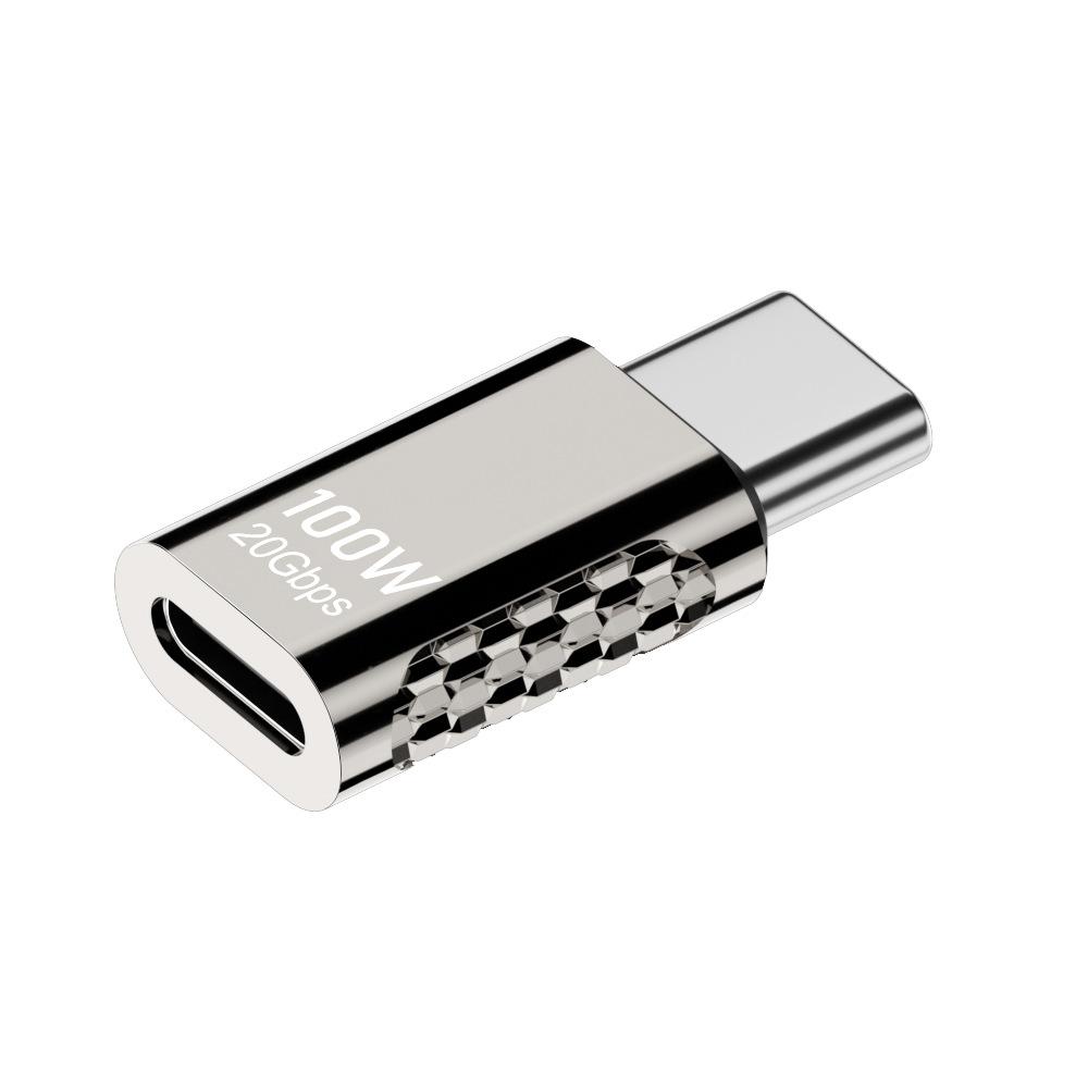 FONKEN Адаптер USB3.2 OTG Type C, 100 Вт, передача данных, 20 Гбит/с, цинковый сплав, быстрая зарядка, видеоразъем 8K для телефона, планшета