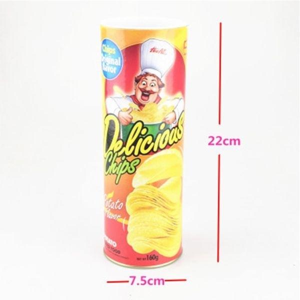 Коробка чипсов с искусственной весенней змеей