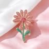 Decorative Rhinestone Flower Brooch for Women Girls Fancy Detail for Every Outfit