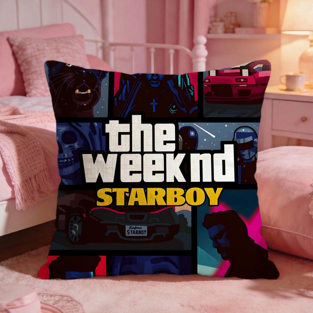 tThe Weeknd singer Cushion Cover Premium Comfort Reversible Pillow Cove Two in One Design for Any Room Car Interior