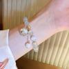 2025 Изысканный браслет из опаловых бусин для женщин Элегантная подвеска в виде кошки на удачу Регулируемые браслеты Модная бижутерия для дружбы Подарки