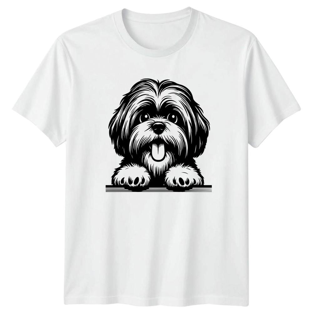 Shih Tzu Dog Graphic Unisex TShirt Puppy Animals Unisexs Unisexs Tee Canine
