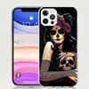 Catrina Beautiful Rose Girl Skull Case Phone Cover for Apple iphone 16 15 14 13 12 Mini 11 Pro Max 16E X XS XR 7 Plus 8 + SE 202