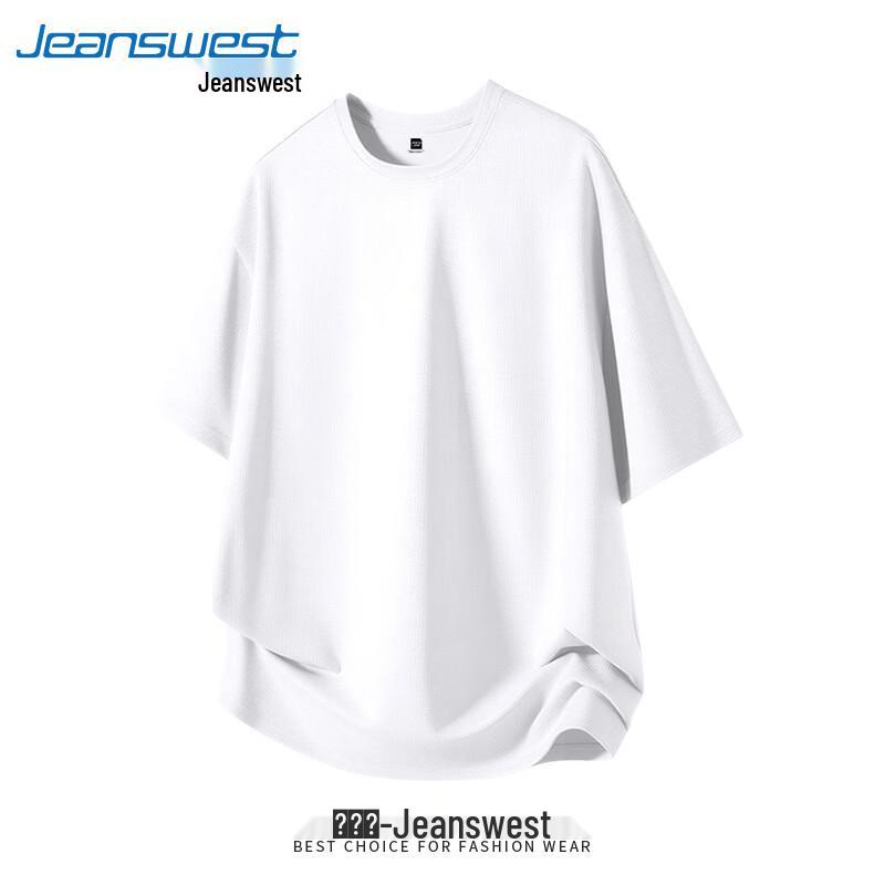 Мужская летняя футболка Jeanswest 2026 года из ледяного шелка с сеткой, быстросохнущая