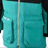 Jordan Spliced Design Hooded Down Jacket With Storage Pockets Men Outerwear Aqua DZ4552-011