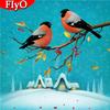 Алмазная картина, вышивка крестиком, рождественская птица, зимняя Алмазная вышивка, снежная мозаика, животные, ремесленные украшения для комнаты