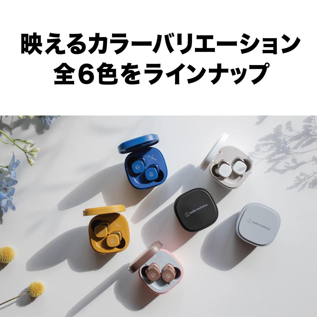 Беспроводные Быстрые IPX4 До Часов Низкая Быстрое Сопряжение Темно-синий Красный Наушники Audio-Technica ATH-SQ1TW, Bluetooth, Зарядка, Водонепроницаемые, 19.5 Воспроизведение, Задержка,