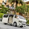 1:32 Scale Toyota Hiace MPV Alloy Car Model, Diecasts Metal Toy Vehicles Car Model with Simulation Sound and Light Collection Children Gift