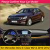 Для Mercedes Benz E-Class W212 Противоскользящий коврик на панель приборов Защитная накладка на приборную панель Козырек от солнца Dashmat Аксессуары E-Klasse E200 E250 E300 E220d AMG