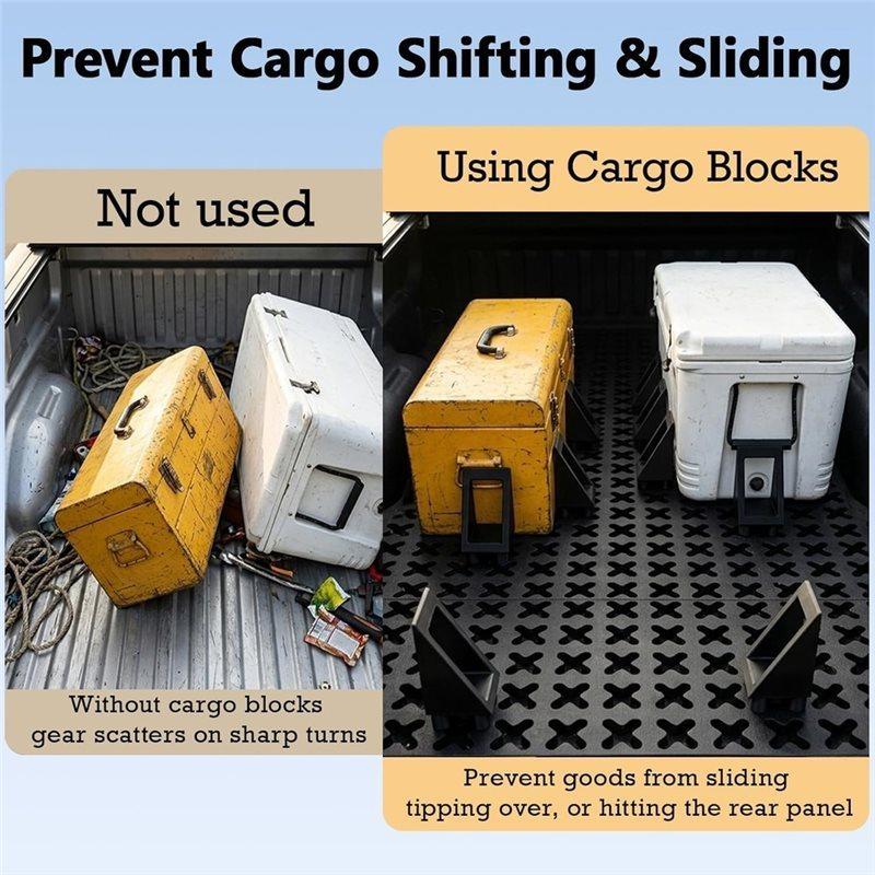 Truck Bed Protector Accessory- 8Pcs Blocker For Tmat Truck Bed For Cargo System For Cargo Management System