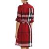Burberry Платье с длинным рукавом Женское Красное 80277061