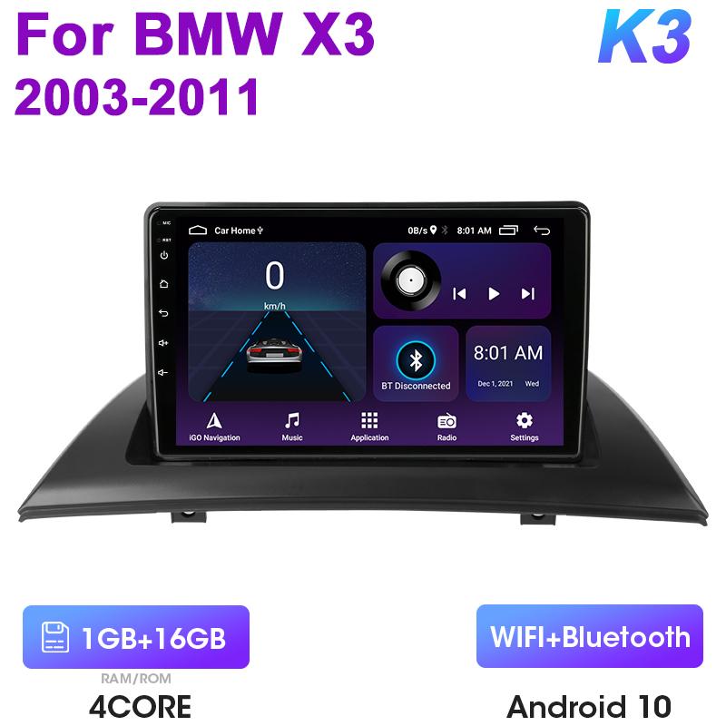 2 Din Android 12 автомобильное радио для BMW X3 E83 2003 - 2011 GPS навигация беспроводная CarPlay интеллектуальные системы авто смарт-авторадио