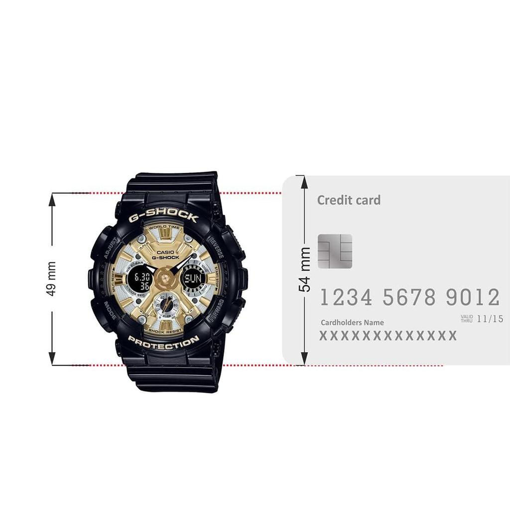 Casio Watch Women's G-Shock Analog-Digital GMA-S120GB-1ADR