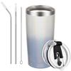 Livole Stainless Steel Tumbler, Vacuum Insulated, Keeps Cold or Hot, 600ml Capacity, Double Walled, with Lid, Spill-Proof, and Straw, Perfect As a Gif