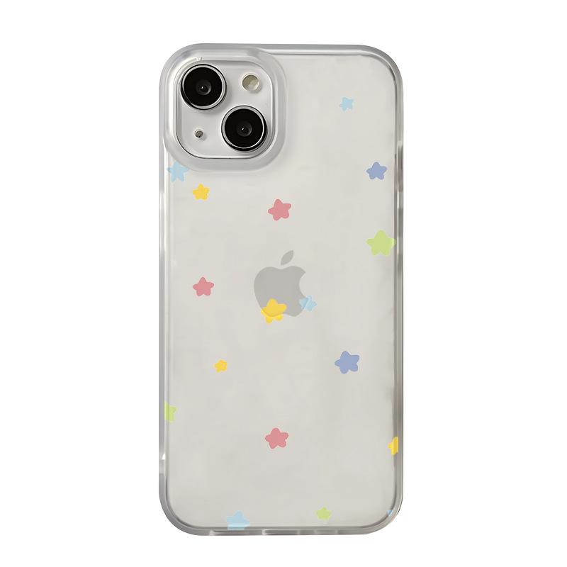 Красочная Звезда для Чехла для Телефона IPhone 16/15 Promax 14 для Apple 13/12 Мягкая Обложка 11 Новый X