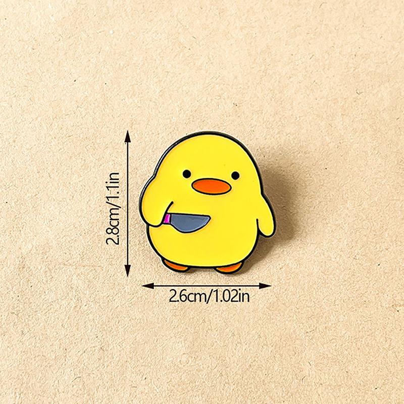Пингвин Маленькая утка Мультфильм Металлический Дизайн Значки Брошь Эмаль Булавки Этикетка Сумка Рюкзак Шляпа Ювелирные Изделия Подарочные Аксессуары