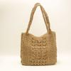 New Casual Straw Bag Handmade Crochet Bag Hollow Shoulder Tote Bag Seaside Vacation Beach Bag