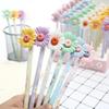 6Pcs Cute Daisy Gel Pen Colorful Floral Flower Shape 0.5mm School Office Accessories Student Writing Stationery Color Random