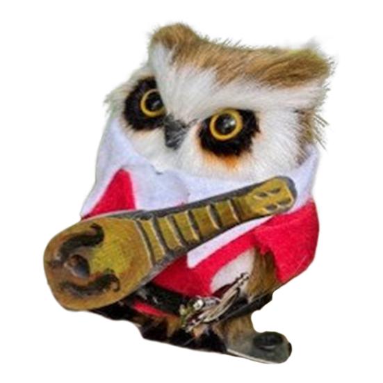 Деревянная фигурка совы, мини-магнитная плюшевая сова, дикая природа, птица, животное, статуэтка для детей, рождественский подарок на День благодарения