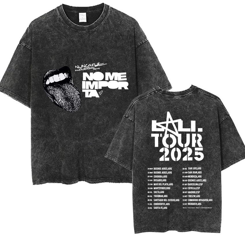 Lali Esposito Estadio Velez Tour  Vintage Washed T Shirts Men Womens Casual Fashion Oversized Tshirt Fans Gift Streetwear