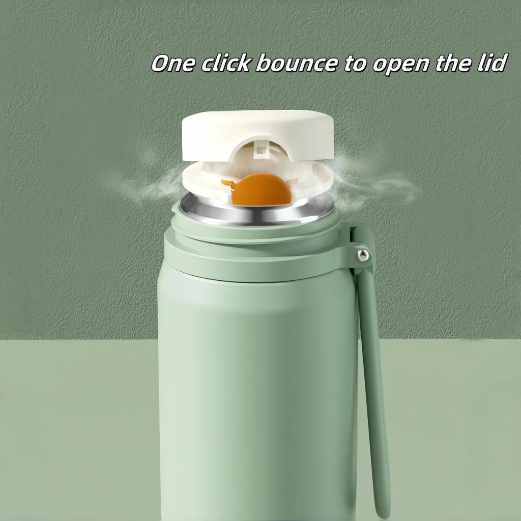 600 мл Термобутылка из нержавеющей стали Сохраняет холод и тепло Термокружка для кофе Кафе Герметичная Дорожная бутылка-термос для чая