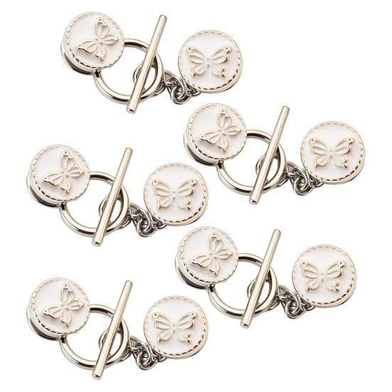 5 шт. Пуговицы-цепочки, застежки для кардигана, не требующие шитья, съемные декоративные пуговицы для свитеров, кардиганов, шалей