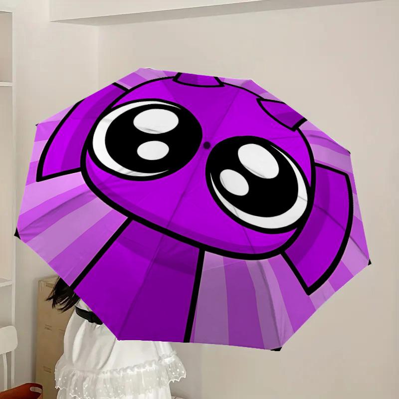 1pc Purple, Cartoon Automatic Open/Close Umbrella, Lightweight Design for Everyone,Durable Canopy yy251014024