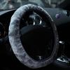 Soft Short Plush Car Steering Wheel Cover Autumn Winter Driver Driving Accessory KTY