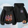 Новое K-pop Худи на молнии для мальчиков и девочек, детское, с милым мультяшным принтом, теплое, на Хэллоуин, осенне-зимняя модная одежда