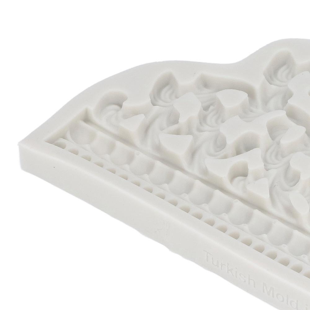 3D Relief Pattern Fondant Mold Food Grade Silicone Cake Decorating Mold  Craft Making