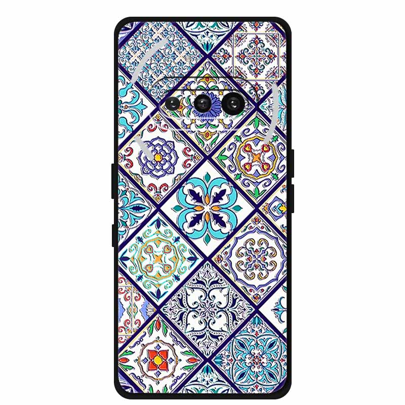 Ни за что Телефон (3a) Чехол 3D Рельефный Цветок Тиснение Черный Силикон Funda Для Nothing Phone 3A A059 3D Задняя Крышка Мультяшный Бампер