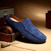 Плюс Большой Размер Полуботинки Для Мужчин Полу-Драг Повседневная Обувь Замшевые Кожаные Мюли Мужские Лоферы Тапочки Летние Слипоны Балетки