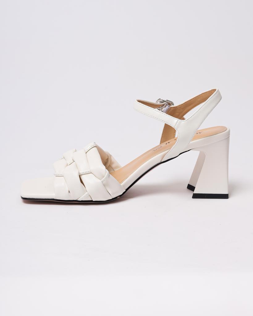 Босоножки на каблуке Melanda 5177506 36 белые кожа