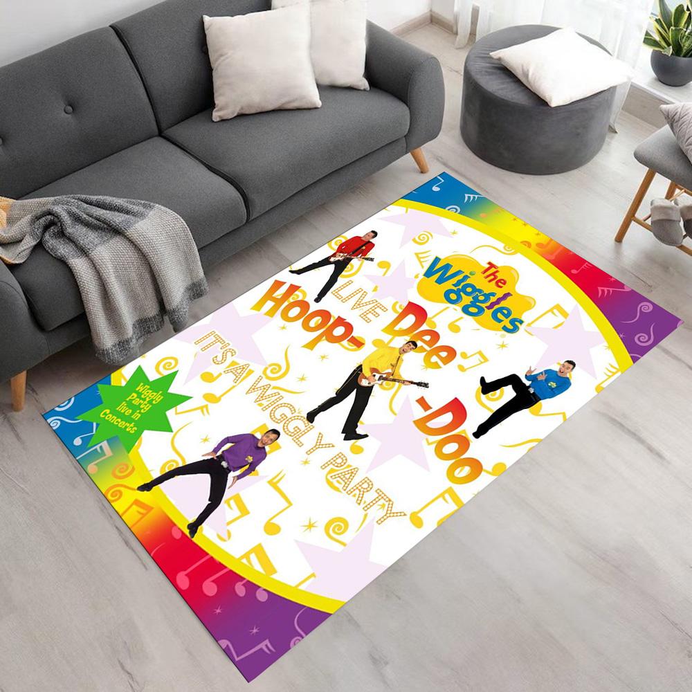 Wiggles Carpet Suitable for Playrooms Living Rooms Foyer Bedrooms Anti-slip Rug Anime Office Decor Best for Christmas