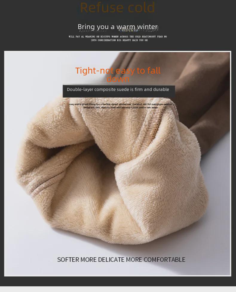 Men's Velvet Lyocell Sweatpants: Comfortable, Casual, Loose Leggings for Spring and Autumn