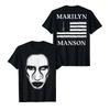 2025 New Marilyn Manson Rock American Retro Fashion Casual High Quality Men's and Women's Cotton Crewneck T-shirt Summer