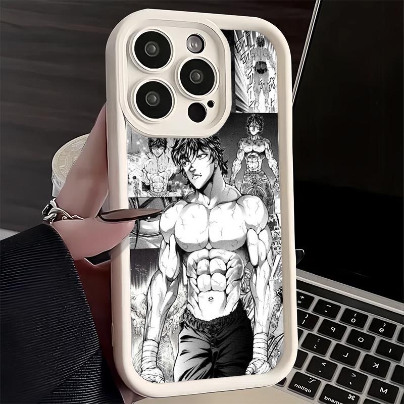 Чехол для телефона iPhone 17 Air 16E 15 16 Pro Max Аниме-чехол Baki the Grappler 14 Plus 13 12 Mini Мягкий силиконовый чехол Fundas