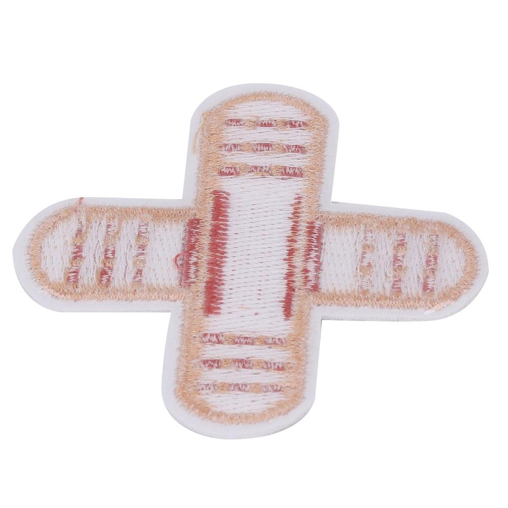 10pcs Bandage Design Iron On Patch Cross Shape Applique Patch Funny Embroidered Patch For DIY