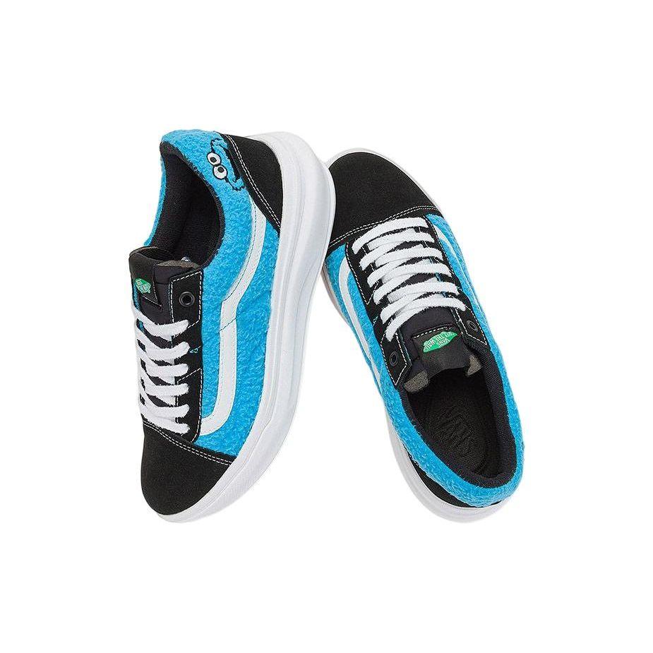 Улица Сезам x Vans Old Skool Overt Comfycush Кроссовки Унисекс Синий Черный VN0A7Q5EY40