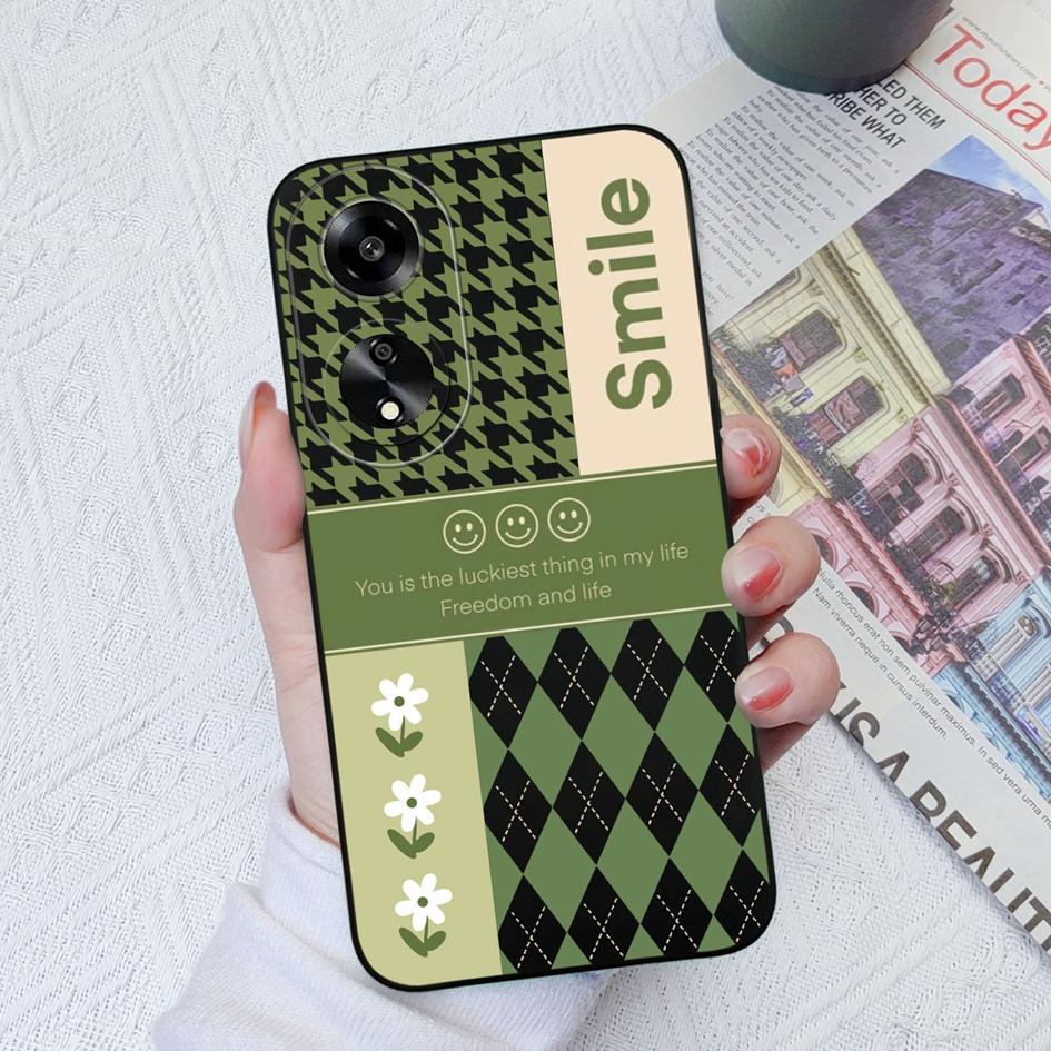 Для Oppo A7 A15 A1K A35 A55 A1 A52 A11 чехлы для телефонов модный красочный клетчатый узор мягкий жидкий силикон супер ударопрочный защитный чехол для Oppo Capa