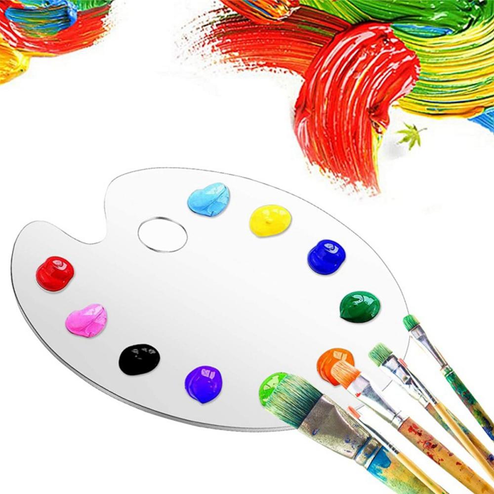Watercolor Drawing Supplies Hand Painted Pigment Pallet Palettes Painting Palette Clear Paint Tray