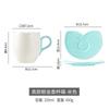 Ceramic Coffee Cup Creative European Coffee Cup And Saucer Set Small Fresh Ceramic Tea Cup Drinking Cup Breakfast Cup