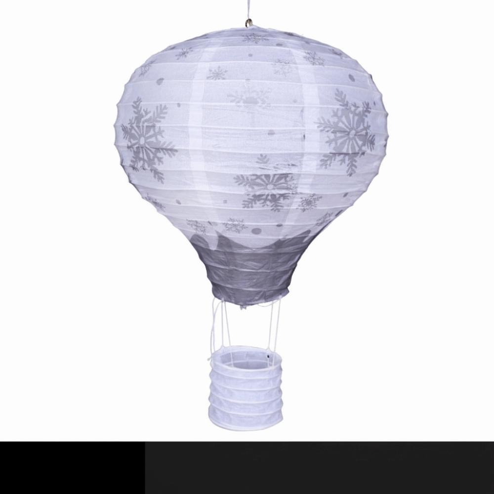 Santa Claus Reindeer Snowman Hot Air Balloon Paper Lantern Christmas Decoration