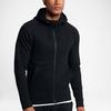 Jordan Solid Color Logo Zip-Up Hooded Jacket Men Outerwear Black 860197-010