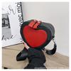 Women's bag 2025 new trendy fashion messenger bag simple foreign fashion popular women's bag shoulder bag cute peach heart small bag