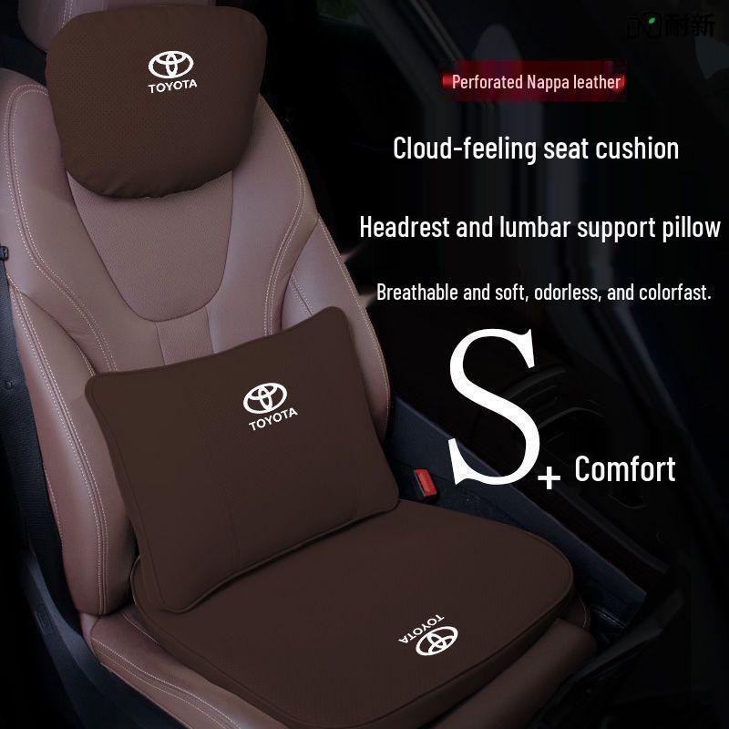 Compatible Neck Pillow & Lumbar Support for Toyota Corolla, Camry, Vios, Yaris, Levin, RAV4