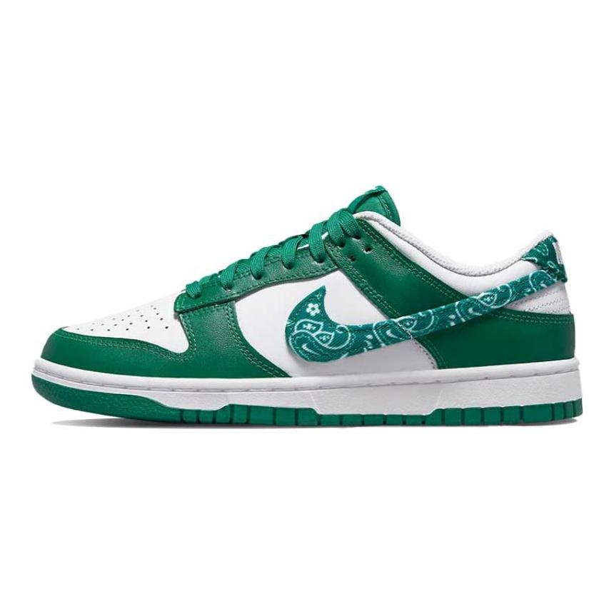 Nike Женские кроссовки для скейтбординга Dunk Low 'Green Paisley' DH4401-102